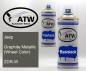 Preview: Jeep, Graphite Metallic (Wheel Color), ZDR-W: 400ml Sprühdose + 400ml Klarlack - Set, von ATW Autoteile West.